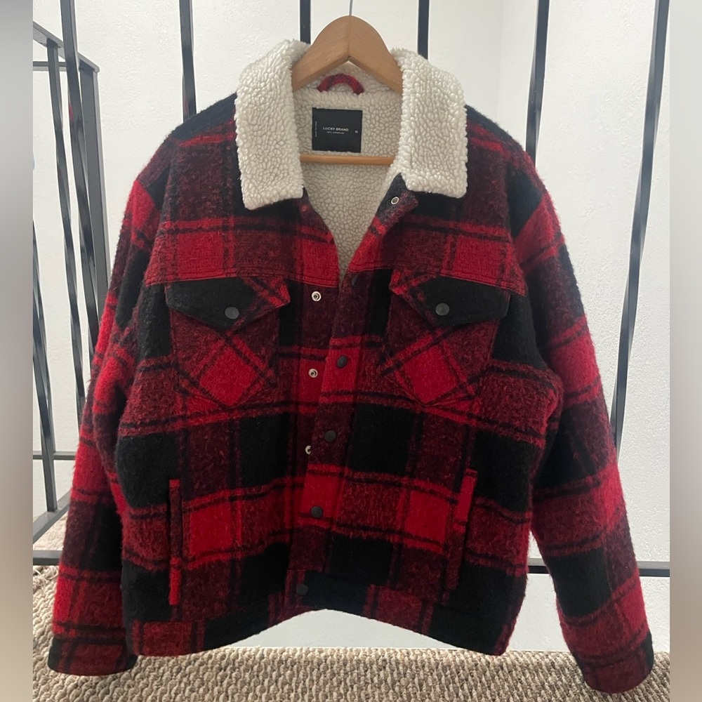Lucky Brand Plaid Jacket XL